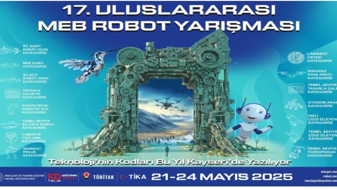 ULUSLARARASI MEB ROBOT YARIŞMASI BAŞVURULARI BAŞLADI